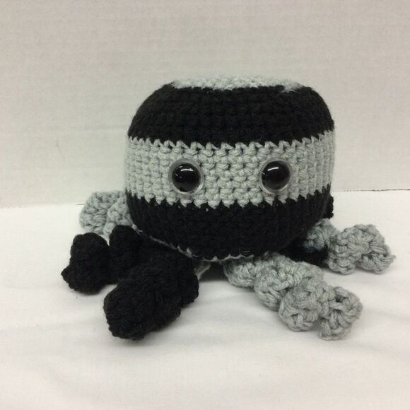 Handmade Crochet Octopus Plush-Soft Amigurumi Toy-Gift Sea Nautical Ocean Decor - Picture 14 of 16